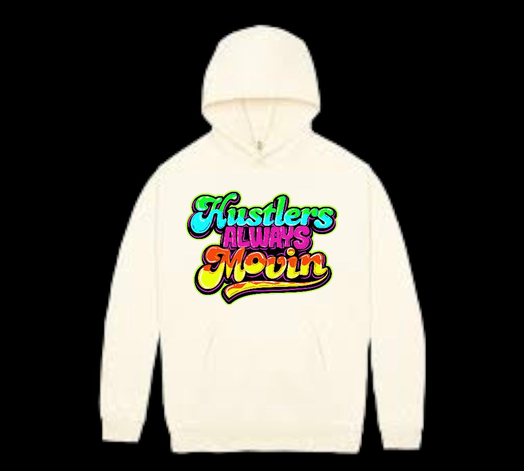 Graphic Hustler Always Movin Hoodie